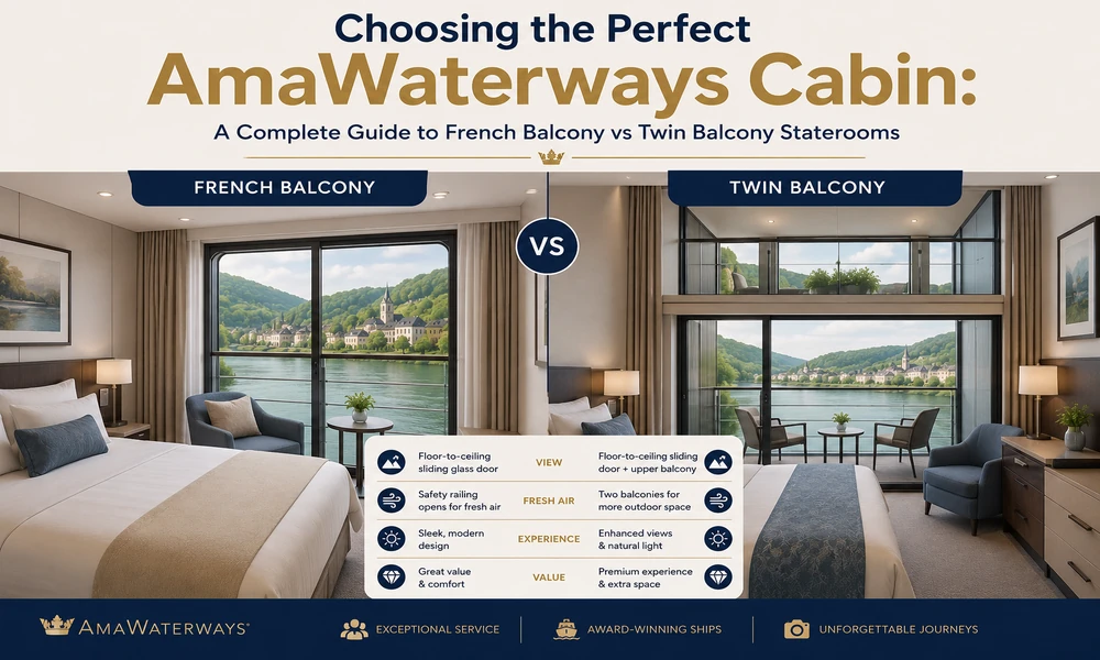 Choosing the Perfect AmaWaterways Cabin: A Complete Guide to French Balcony vs Twin Balcony Staterooms